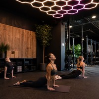 Lámpara de Techo LED Hexagonal Moderna para Gimnasio, Estilo Futurista, Decoración de Iluminación Interior para Estudio de Fitness - 4