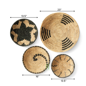 HNH Craft Wall Hanging Decor for Living Room Eco Friendly Wall Basket Neutral Color Wall Basket From Vietnam Factory - Product Image 2