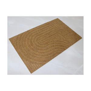 Material duradero de PVC rústico, alfombrilla de deslizamiento para entrada de casa, pasillo, sala de estar, felpudo indio en relieve COCO de PVC - Product Image 3