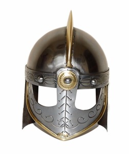 Casco Vikingo de Acero Inoxidable con Armadura de Cota de Malla, Hecho a Mano, Ajustable, Disfraz, DIY, OEM, Regalo de Halloween, Cuchillos de Borde, 0.354 pulgadas de Grosor - Product Image 1
