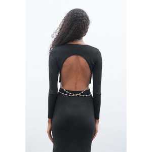 Conjunto de Falda y Blazer Maje 9884 con Detalle de Cadena en la Espalda - Product Image 4