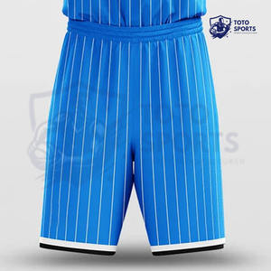 Tenue de sport de basketball professionnelle, respirante, légère, confortable, sans manches, de couleur bleue, au meilleur design et au meilleur service. - Product Image 5