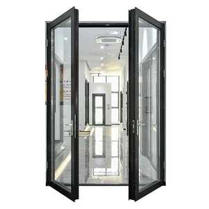 Bán Chạy Cửa Nhôm Ngoại Thất Biệt Thự Cửa Trước Chống Nước Tác Động Bão Cửa Kính Pháp - Product Image 2