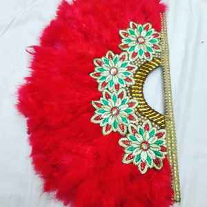 Ventilateurs à main de qualité supérieure pour la danse du ventre fête vacances scène Performance spectacle artisanat à la main fleurs de mariage - Product Image 5