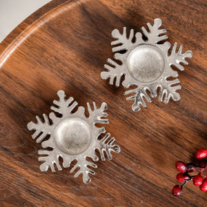 <b>Snowflakes</b> Metal Tea <b>Light</b> Holder and Candle Holder for Home Decor Trendy for Christmas Decoration - Product Image 6