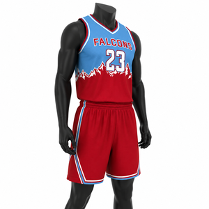 Conjunto de Camisetas de Baloncesto Personalizadas para Hombre, Sublimadas, Cuello en V, Sin Mangas, Transpirables, Uniformes de Equipo con Número 23 y Nombre en la Espalda - Product Image 3