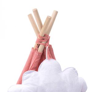 Tienda de campaña infantil rosa ROBINCOOL, tipi Montessori plegable para uso en interiores y exteriores, tienda de juegos estilo indio - Product Image 3