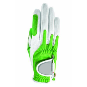 Guantes de Golf Junior Premium Transpirables Antideslizantes Verdes con Ribete Blanco Diseño de Logotipo Personalizado Cuero Genuino Deportes Unisex - Product Image 4