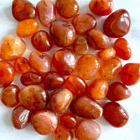 Pierres Roulées en Cornaline Rouge Naturelle en Gros, Gravées Amour Feng Shui, Cristal Poli pour la Guérison et le Chakra Racine de la Force