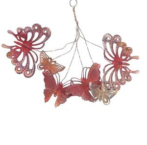 Adorno Navideño Artificial para Interiores y Exteriores, Flor Metálica Colgante, Ignífugo, Moderno, Elegante, Decorativo para Pared - Product Image 6