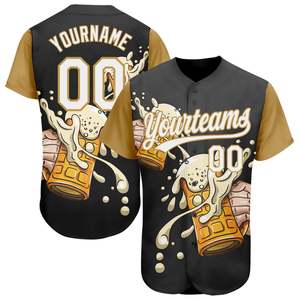 2024 unisexe personnalisé Baseball Jersey chemises respirantes pour adultes vente chaude vêtements de sport respirant Sublimation impression faite - Product Image 1