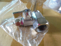 Robinet à bille Aqua-Win, robinet d'eau manuel en acier inoxydable, utilisation en camping-car, matériaux de haute qualité (3/8" NPT à 1/4" Tube)