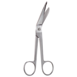 Lister Bandage Scissors 5.5'' (14cm) <b>Angled</b> <b>Stainless</b> <b>Steel</b> Manual Reusable High Quality Surgical Instruments Class II 2-Year - Product Image 3