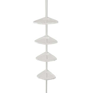 Portaoggetti Angolare per Doccia in Acciaio Inossidabile Moderno, Antiruggine, in Metallo Lucidato per Casa o Hotel - Product Image 2