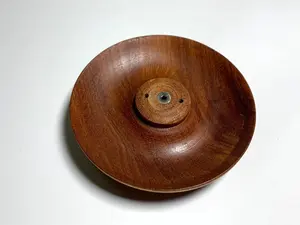 Soporte de incienso de madera artesanal, receptor de cenizas tradicional para palos y conos, soporte decorativo de aromaterapia para uso doméstico y de yoga - Product Image 6