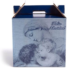 Elegante y Robusta Caja de Regalo Navideña Grande con Acabado Brillante para 12 Botellas de Embutidos y Quesos, Set de Regalo Festivo - Product Image 4