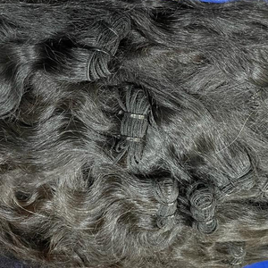 Extensiones de cabello humano de trama a máquina, mechones de pelo grueso Virgen sin procesar de templo indio del Sur, 100 gramos y envío por DHL - Product Image 1