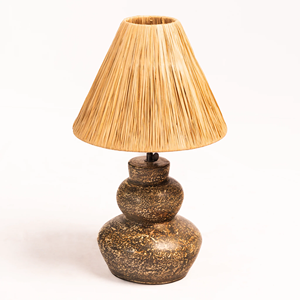 โคมไฟตั้งโต๊ะทรงกรวยสไตล์เอเชียสำหรับตกแต่งบ้าน - Product Image 1