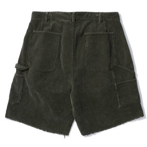 Shorts décontractés en velours côtelé 100% coton de haute qualité, fermeture éclair, taille élastique, couleur unie personnalisée, séchage rapide - Product Image 2