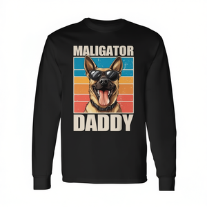 T-shirt a maniche lunghe per papà amante dei cani: Malinois Belga - Categoria Prodotti Promozionali - Product Image 2