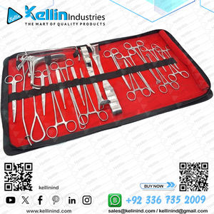 Kit de Instrumentos Quirúrgicos Médicos de Clase I con Certificación CE ISO, 21 Piezas, Fuente de Alimentación Manual Minilap, Acero Inoxidable, 1 Año de Garantía - Product Image 5