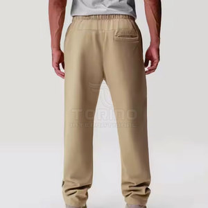 Pantalones de chándal rectos informales para hombre, servicio OEM, lona ligera, respetuosos con el medio ambiente, lavado en la calle, al mejor precio, nuevo diseño a la venta - Product Image 3