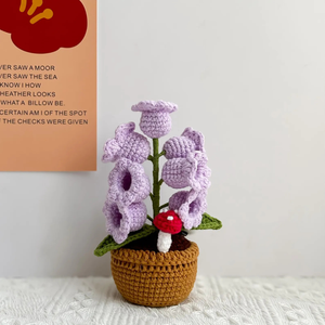 ดอกไม้ถักโครเชต์แฮนด์เมดสำหรับใส่กระถางดอกไม้ประดิษฐ์เป็นของขวัญให้เพื่อนสมบูรณ์แบบสำหรับตกแต่งบ้านผลิตในเวียดนาม - Product Image 4