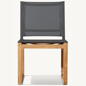 Chaise d'extérieur de style moderne, adaptée au jardin ou à la terrasse de la maison, chaise sans accoudoirs pour se détendre - Product Image 5