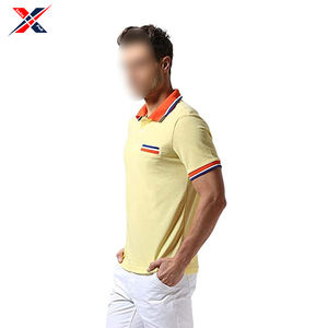 เสื้อเชิ้ตผู้ชายผ้าถักพิมพ์ลาย ระบายอากาศได้ดี ไม่เป็นขุย ผลิตจากโพลีเอสเตอร์/คอตตอน ไซส์ใหญ่ สไตล์วินเทจ แขนสั้น สีพื้น - Product Image 4