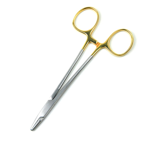 Porte-aiguilles Baumgartner de haute qualité, pinces demi-or, 15 cm, TC 5 pouces, porte-aiguilles médical, salle d'opération chirurgicale - Product Image 4