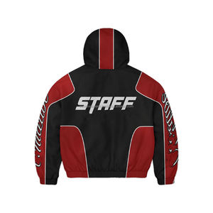 Ensemble coupe-vent premium épais en tissu nylon polyester 160 GSM, construction dynamique à panneaux courbes avec logo imprimé personnalisé - Product Image 3