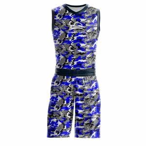 Conjunto de uniforme de baloncesto Unisex de mejor diseño, ropa de baloncesto personalizada de alta calidad, camisetas de baloncesto de poliéster - Product Image 1