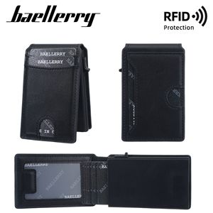 กระเป๋าใส่บัตรผู้ชายแบบใหม่ ป้องกันการโจรกรรมข้อมูล RFID กระเป๋าใส่บัตรแบบดึงอัตโนมัติ มีช่องใส่บัตรหลายช่อง ด้านข้างแบบกดสำหรับผู้<span class=keywords><strong>ชาย</strong></span> - Product Image 1