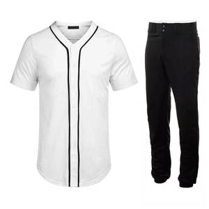 Uniforme de Béisbol Cosido de Alta Calidad, Conjunto Completo de Jersey y Pantalones, 100% Poliéster, Transpirable, de Secado Rápido - Product Image 1
