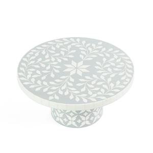 Support à gâteau élégant en incrustation d'os avec un design rond moderne, support luxueux pour gâteau de mariage, cupcake et présentation de célébration spéciale - Product Image 3