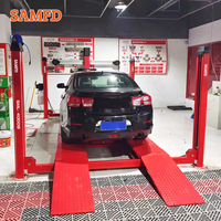 SAMFD Trihero Machine d'alignement de roues 3D et Plateforme élévatrice combinée à quatre poteaux pour la réparation automobile