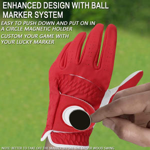 Gants de golf Cabretta personnalisés avec broderie et image de marque d'étiquette d'impression de logo personnalisé pour les professionnels et les équipes - Product Image 4