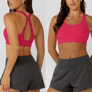 New Arrival High Support Backless Sports Bras for Women Crisscross Straps Spandex/Nylon Fitness Running Gym Yoga Custom Logo - Product Image 5