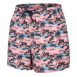 Nuevo tamaño XXS High Street Fitness Mid Board Shorts venta al por mayor patrón bordado algodón sudor playa Color sólido lona correr - Product Image 1