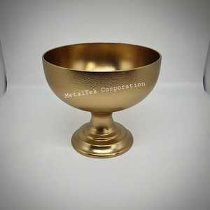 Tazón de chocolate dorado adornado con textura de calidad superior, diseño moderno personalizado, precio bajo, mesa decorativa, tazones de frutas elegantes - Product Image 2