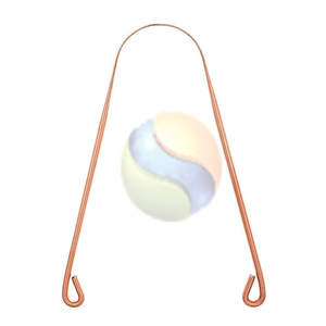 Raspador de Lengua de Cobre Premium, Limpiador Bucal Natural, Raspador de Lengua de Cobre Puro para el Cuidado Bucal, Herramienta para Eliminar el Mal Aliento - Product Image 1