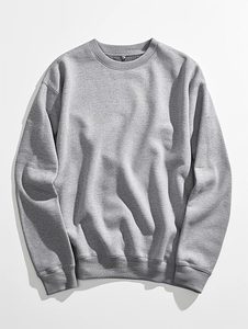 เสื้อสเวตเชิ้ตคอกลมปักโลโก้ตามสั่ง เสื้อฮู้ดดี้แบบหนา ผ้าคอตตอน/โพลีเอสเตอร์ผสม  รักษ์โลก ไม่เป็นขุย สไตล์วินเทจ - Product Image 4