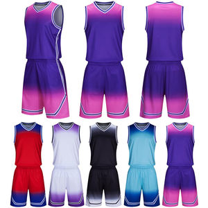 Conjunto de Camiseta y Pantalones Cortos de Baloncesto para Entrenamiento, Tejido Transpirable de Secado Rápido, Venta al por Mayor - Product Image 2
