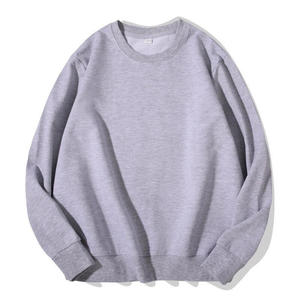 Sweat-shirt à col rond uni pour homme, coupe classique, automne, écologique, respirant, anti-froissement, coupe-vent, polyester/coton tissé - Product Image 2