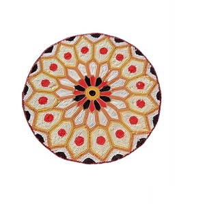 Napperons de table modernes faits à la main avec perles de rocaille brodées, élégants napperons perlés pour la maison et la salle à manger - Product Image 6