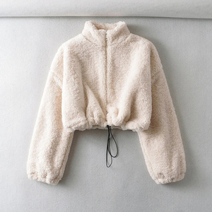 Streetwear décontracté Veste d'hiver en polaire Sherpa personnalisée de haute qualité pour l'extérieur pour les femmes Veste polaire Sherpa à fermeture éclair personnalisée - Product Image 2