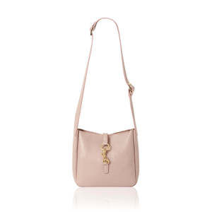 กระเป๋าสะพายหนังทำมือจากอิตาลีพร้อมซิปและตัวล็อคแบบตะขอ-PS623 - Product Image 3