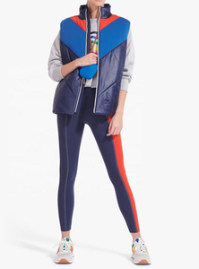 Último Chaleco de lujo para mujer, chaleco acolchado de bloque de Color ligero Multicolor, botón bordado, decoración impermeable - Product Image 6