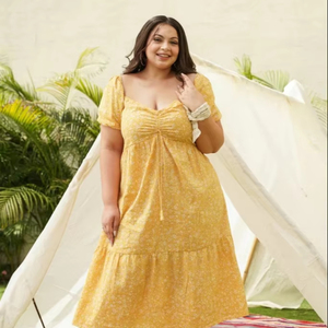 Vestido indio de algodón hecho a mano, vestido de luna de miel personalizado para novia, regalo de verano, vestido de viaje con estampado floral, regalo para ella a la venta - Product Image 1