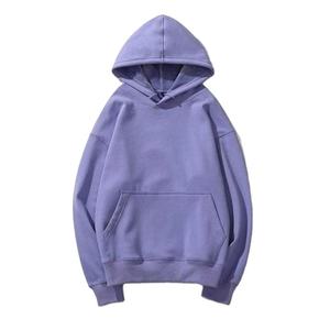 เสื้อฮู้ดแบบสวมหัวมีฮู้ดสีพื้นขนแกะสำหรับผู้หญิงเสื้อผ้าลำลองสำหรับผู้ชายและผู้หญิง - Product Image 5